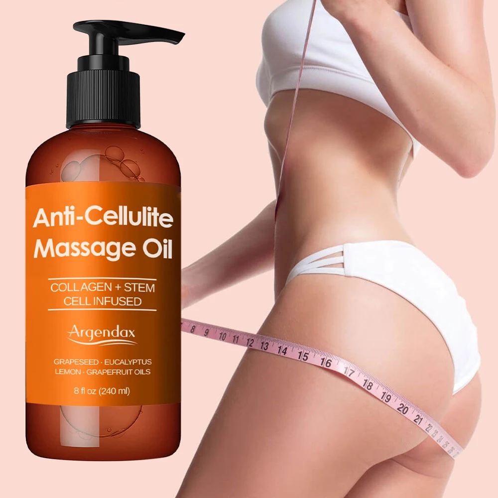 Private Label 100% Pure Essential Oils Collagen Stem Cell Skin Firm Anti Cellulite Slimming Massage Oil