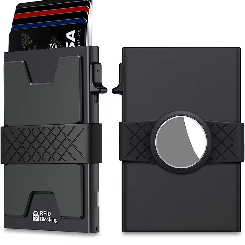 New Aluminum Card Holder Smart Wallet with GPS Tracking Function Card Wallet Money Clip for Men