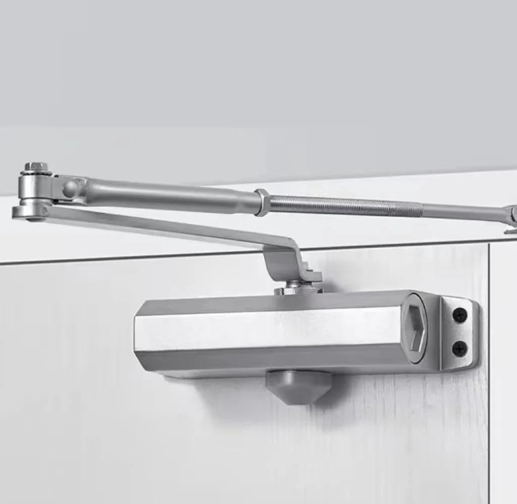 Aluminum Automatic Door Closer Hydraulic Buffer Door Closer Silent Soft Closing Door Hardware