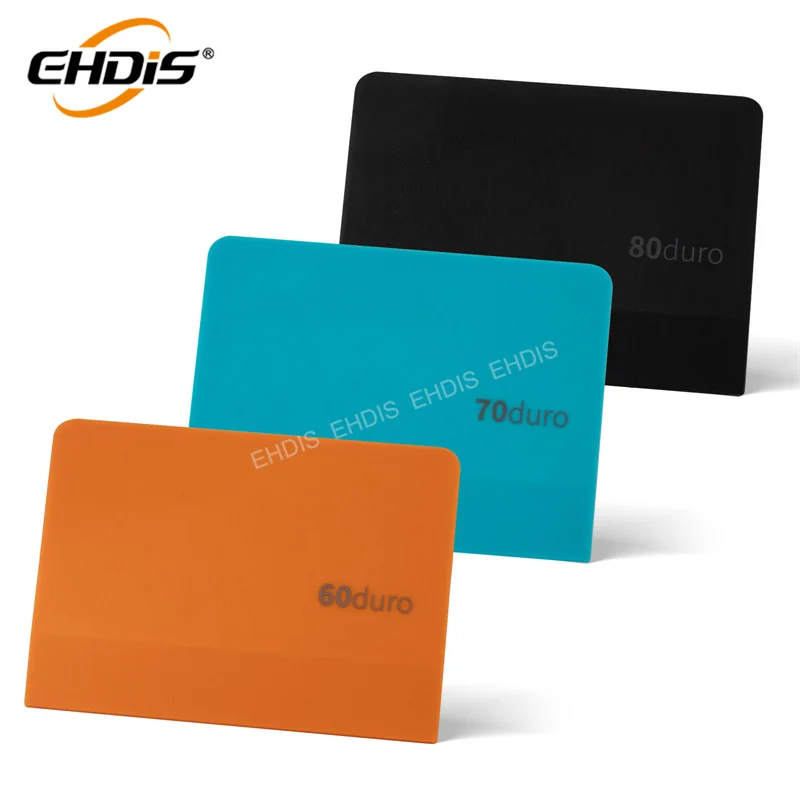 Ehdis Customize 60/70/80 Durometer Ppf Rubber Squeegee For Car Soft Tint Tools