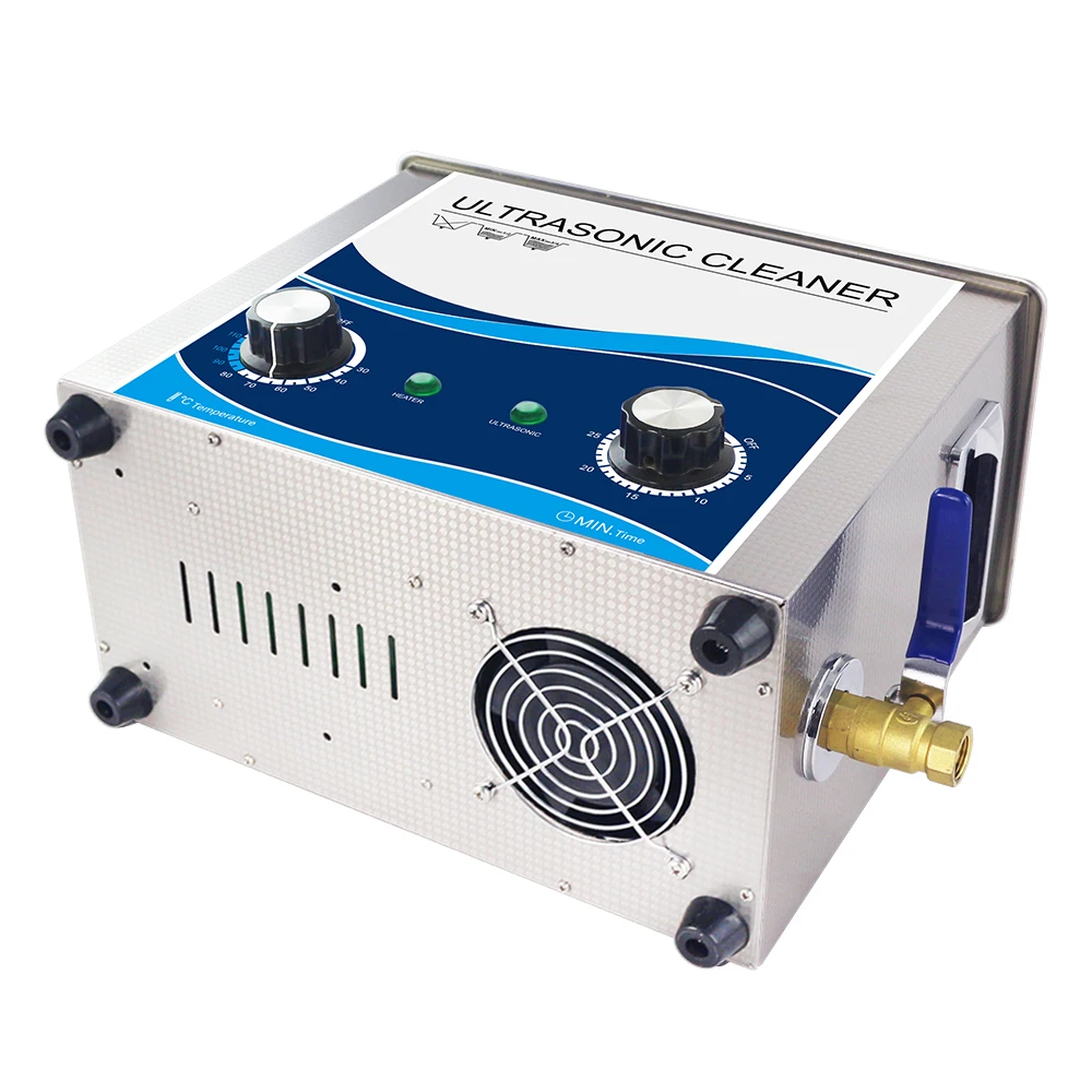 40Khz 6.5L Soaking Tank PCB Cleaning Machine for Jewelry Dental Metal Screw Mold Engine Parts Glassware Ultrasonic Bath Cleaner