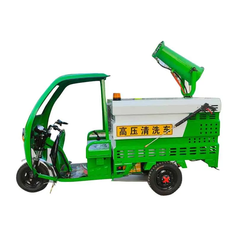 mingfeng new energy vehicle electric three-wheels street high-pressure cleaning truck water cart
