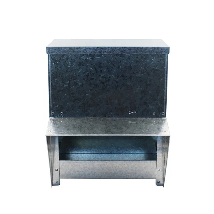 Непромокаемая уличная оцинкованная металлическая кормушка для цыплят