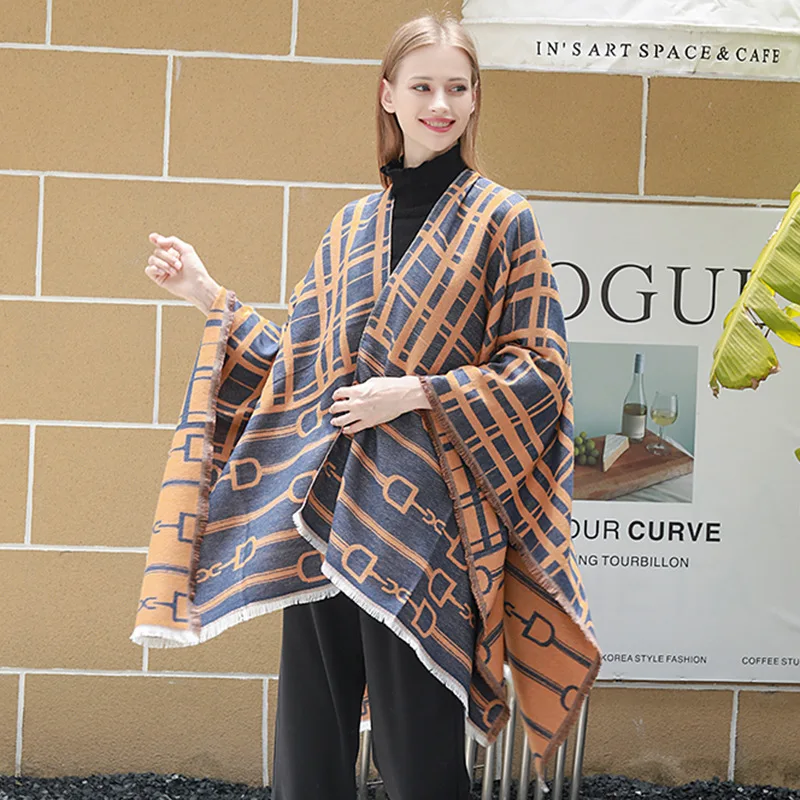 wholesale high quality fashion new Shawl Mexican jacquard European and American poncho