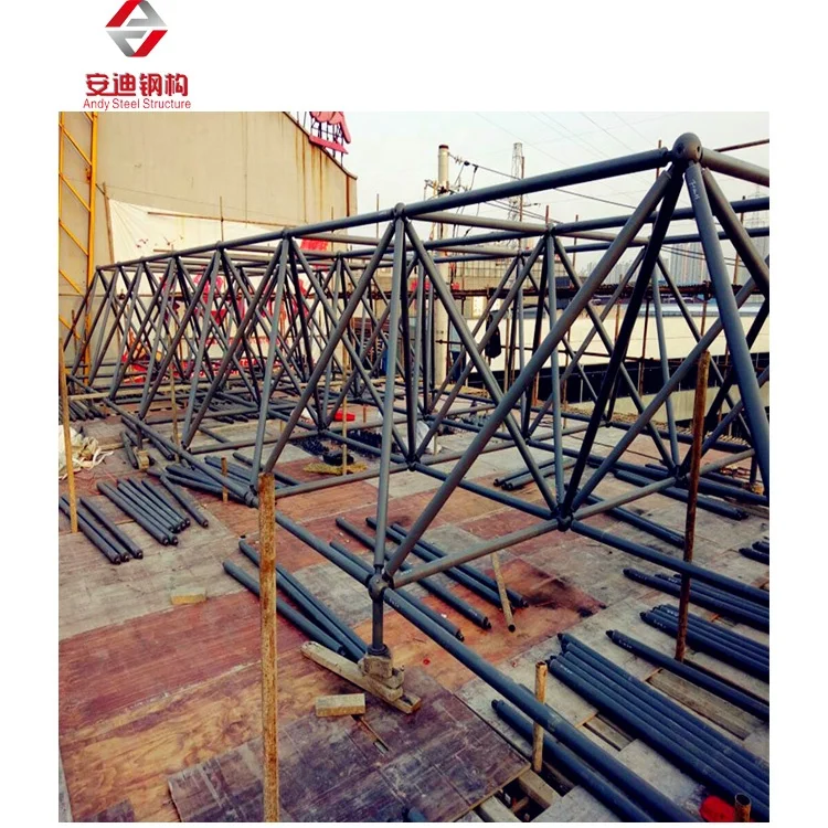 China Flat Space Frame Construction Roofing Prefab Flat Space Frame Steel Structure Building Roof Structural Steel Fabrication