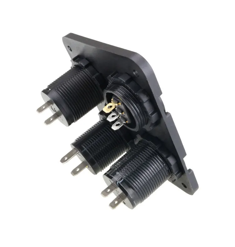 4 In 1 12V Dual USB Socket Charger 3.1A LED Voltmeter 5V Power OutletCar Charger Adapter Panel For Car