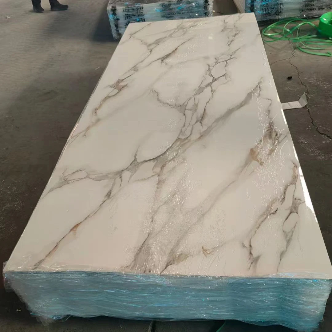 UV marble pvc Board Wholesale Paint-free Wall Panel Engineering interior Decorative Plate marble Light Board marble UV