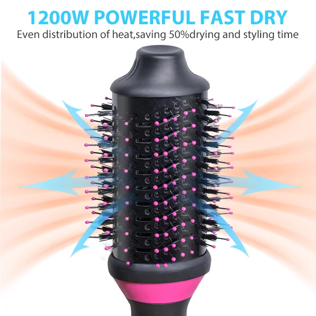 Care Negative Ion Heated Rollers Curlers Hair Straightener Brush With Clips Balance Curler