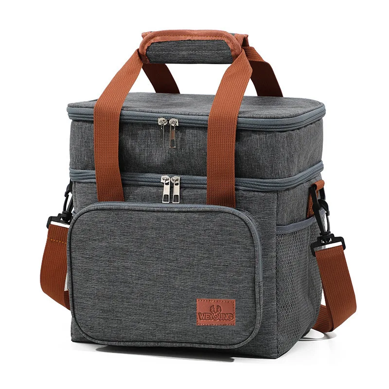 Insulated Lunch cooler Bag for Men Women, Leakproof Thermal Lunch bag Work  Soft Lunch Cooler Bag with Adjustable Shoulder