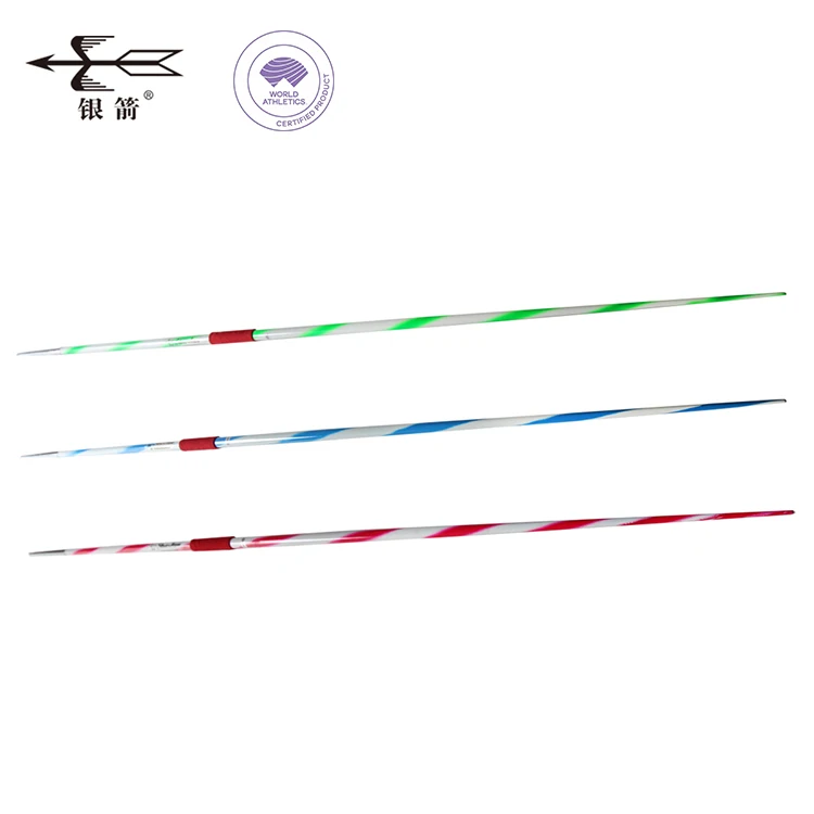 colorful aluminum alloy IAAF certification javelin for competition