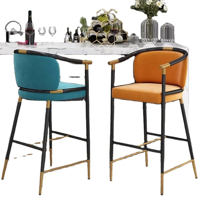 Bar Furniture chair wholesale Bar chairs for restaurant Recommended Commercial Cheap Steel Stools