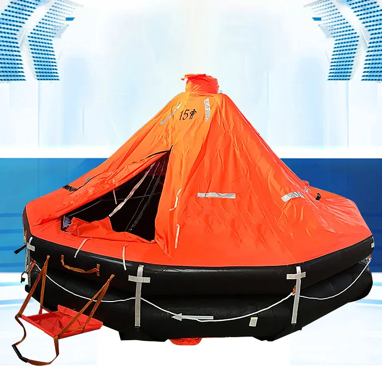 Automatic Inflatable Life Raft with Single-Arm Davit Launching for Boat for Marine Use