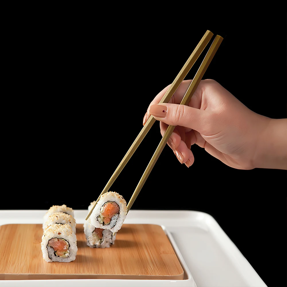 Wholesale Hexagon Wooden Chopsticks Reusable Chinese Food Sticks Sushi HAshi