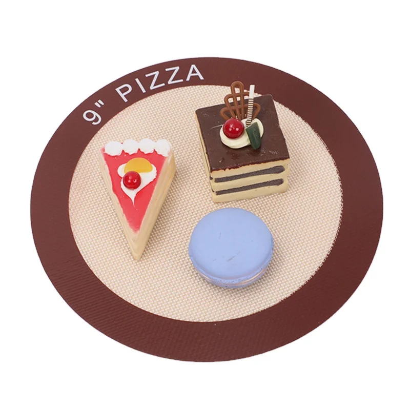 Round Backing Mat Non Stick Silicone Baking Mat Round Cooking Sheet For Microwave Oven Cooking Sheet