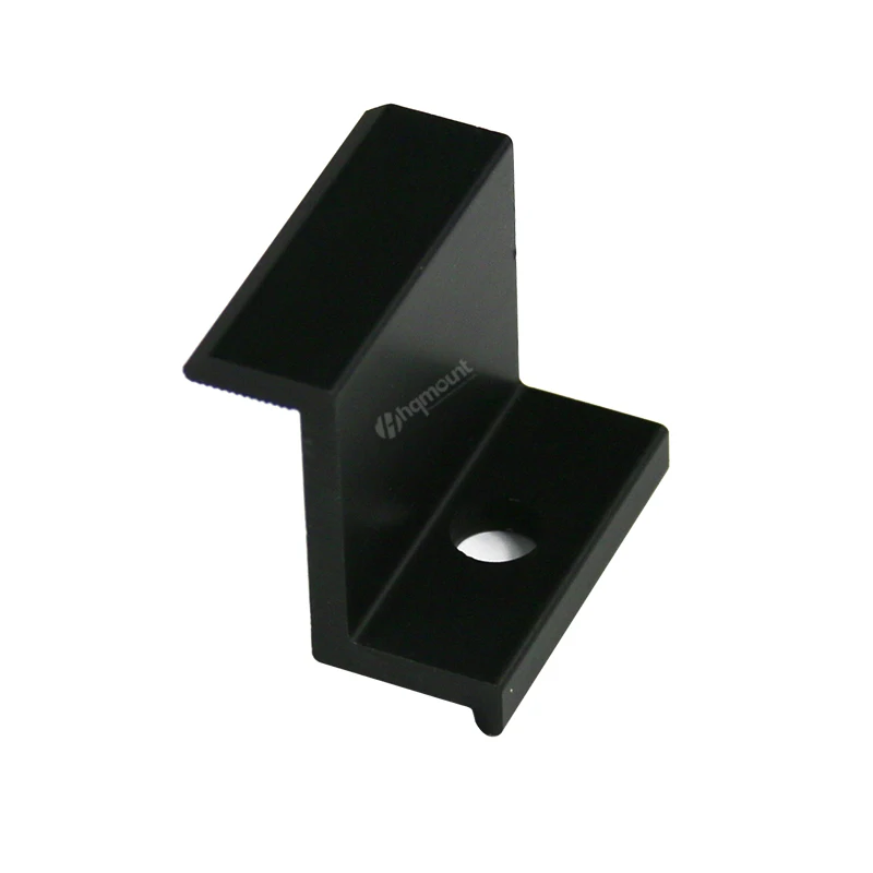 HQ Mount High Quality Aluminum Panel End Clamp Diamond Channel Nut with Plastic Wing For Solar Panel Ground Mount