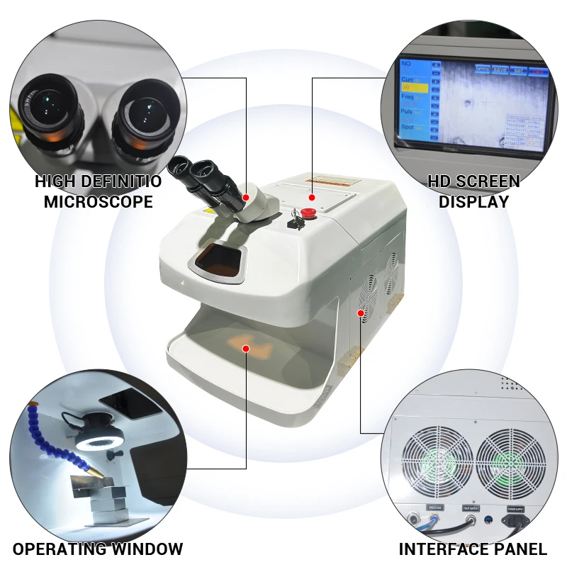 Factory Price Tabletop Jewelry YAG Laser Welding Machine for Gold Silver Copper Repairing Soldering