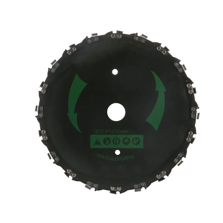 Eu Dropshipping 10 Inch Circular Saw Blades 65mn 25.4mm/1in Chain Trimmer Head For Brush Cutter