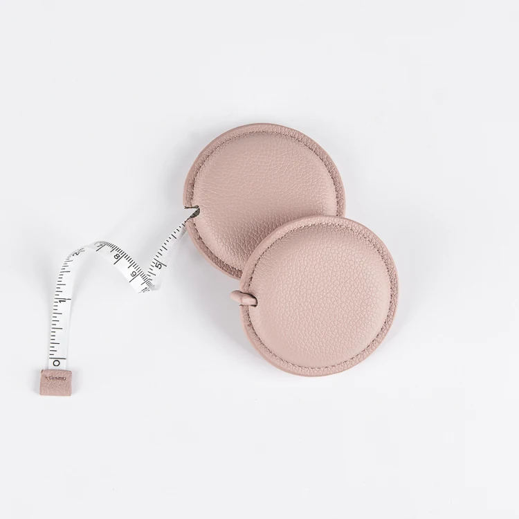 Factory Hot Sale 150cm / 60 inch  Oil Leather Measuring Tape Mini Body Measuring with Customized Logo