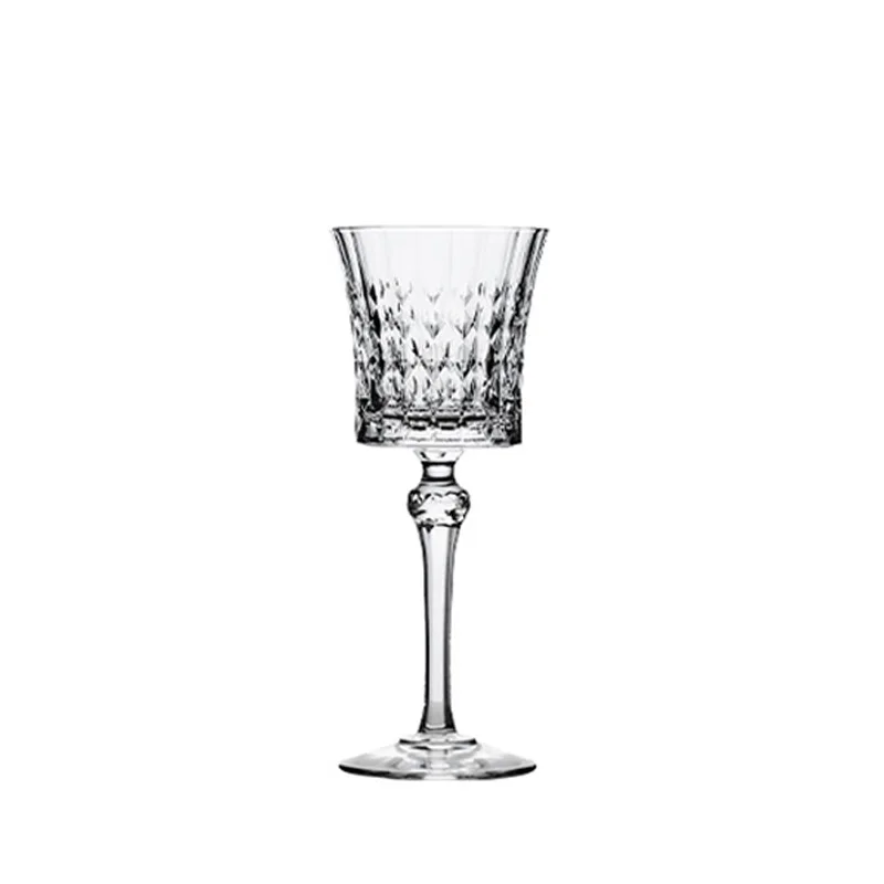 SYL Hot Sell European-style Crystal Glass Banquet Grape Red Wine Glass Cup  French High-Footed Wine Whiskey Champagne Goblet