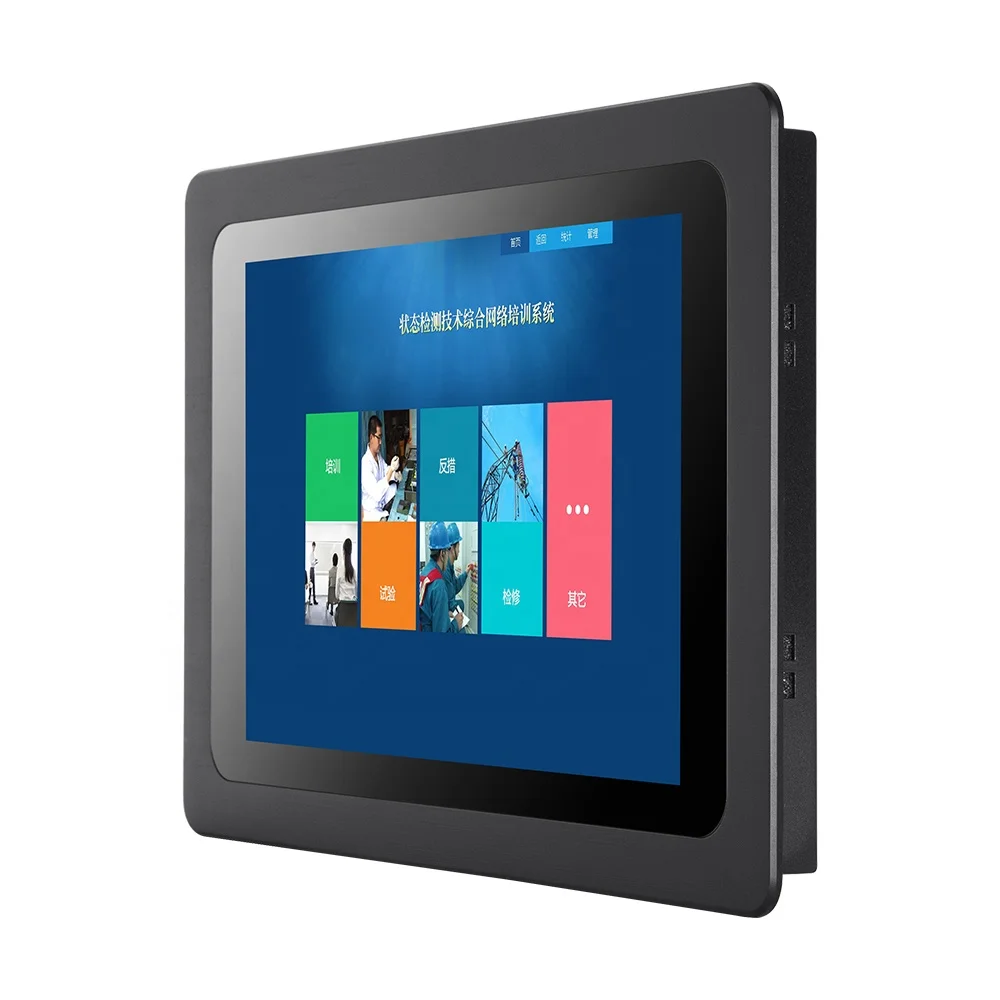 10.1 inch 1280*800 3mm Bezel Embedded Intel i3 i5 i7 Windows10/Linux 10 Poinits Capacitive Touch Screen Industrial Panel PC