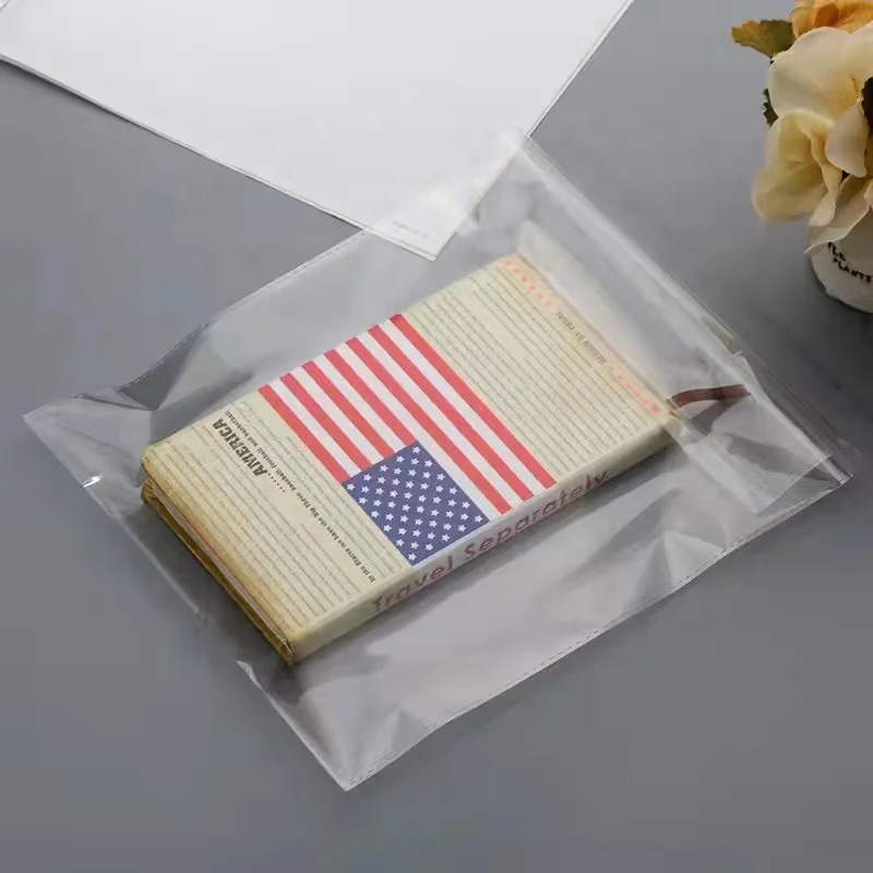 Custom Printed Biodegradable Large Sealing Opp Clear Cellophane Self Adhesive Opp Plastic Bag