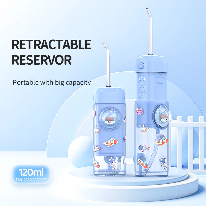 Portable Children Teeth Clean Water Pick Wireless Oral Dental Irrigator Mini Water Dental Flosser For Kids