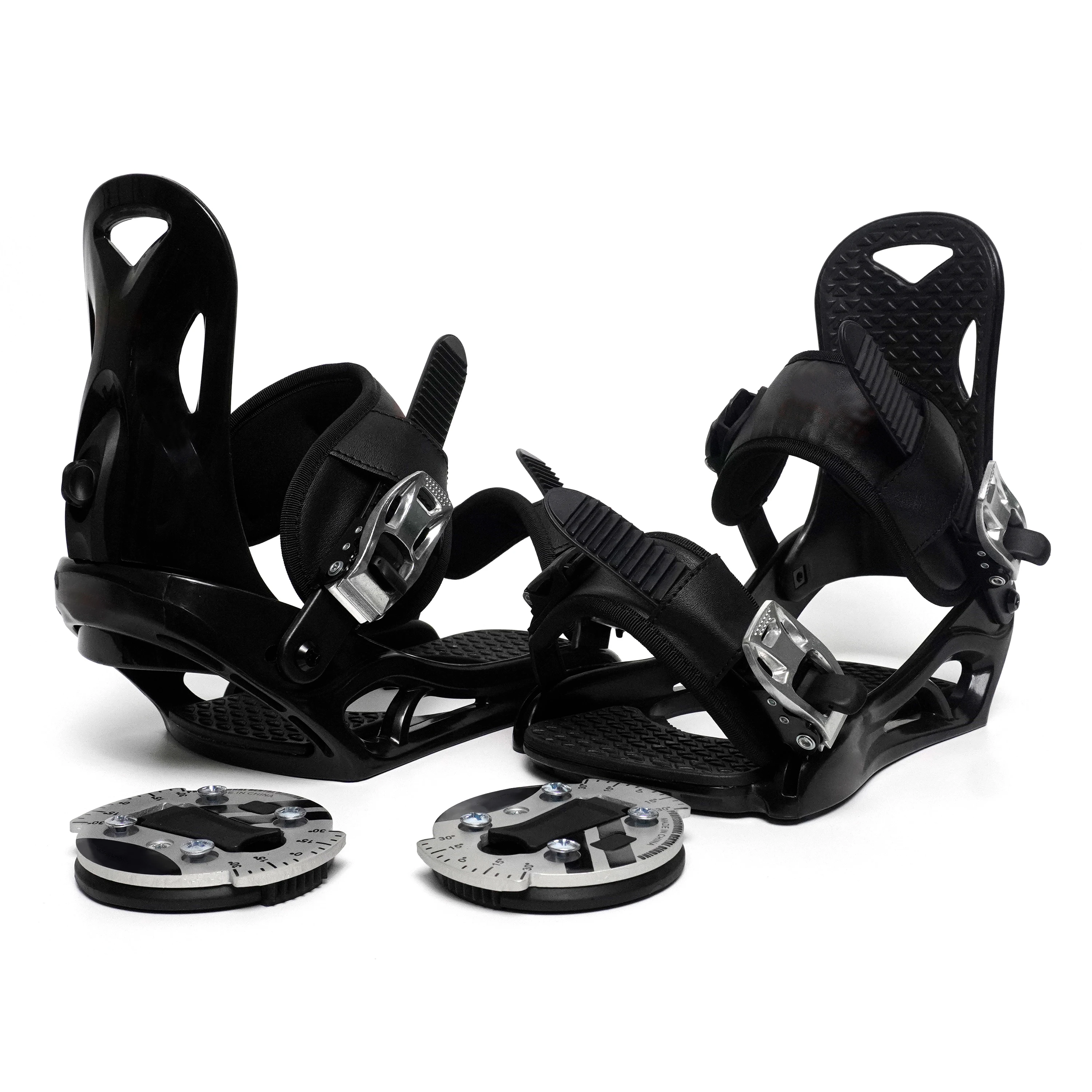 MOQ 1 pair Aluminium Adults Snowboard Binding All Size Adjustable Custom Snowboard Mounts Bindings