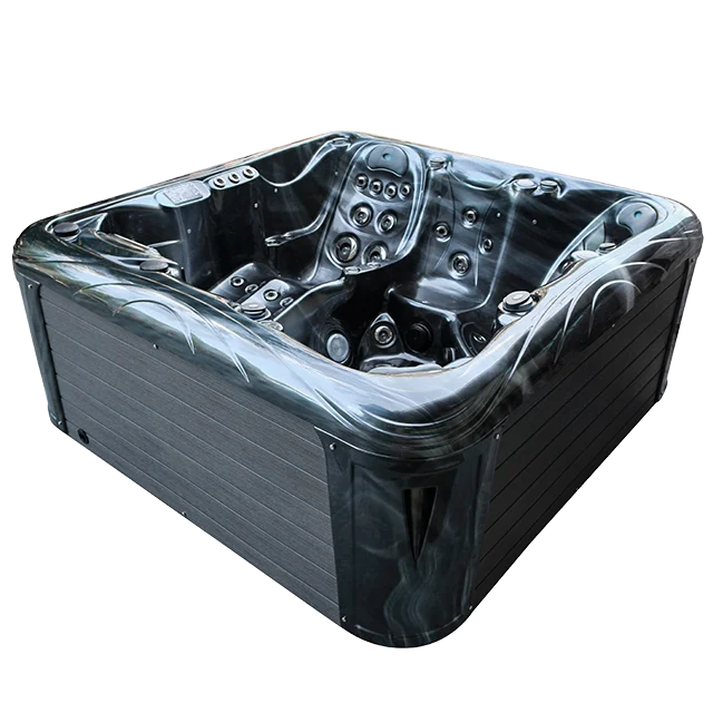 M-520D Hot Selling Aristech Acrylic 6 Person Freestanding Bathtub with Massage Function For Hot Tub Spa