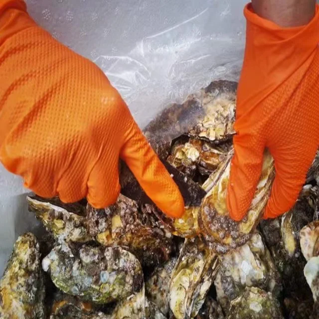 UT guantes de segurida 8mil Cut Resistant Super Elastic Gloves Diamond Nitrile Gloves Diamond Texture Safety Nitrile Work Gloves