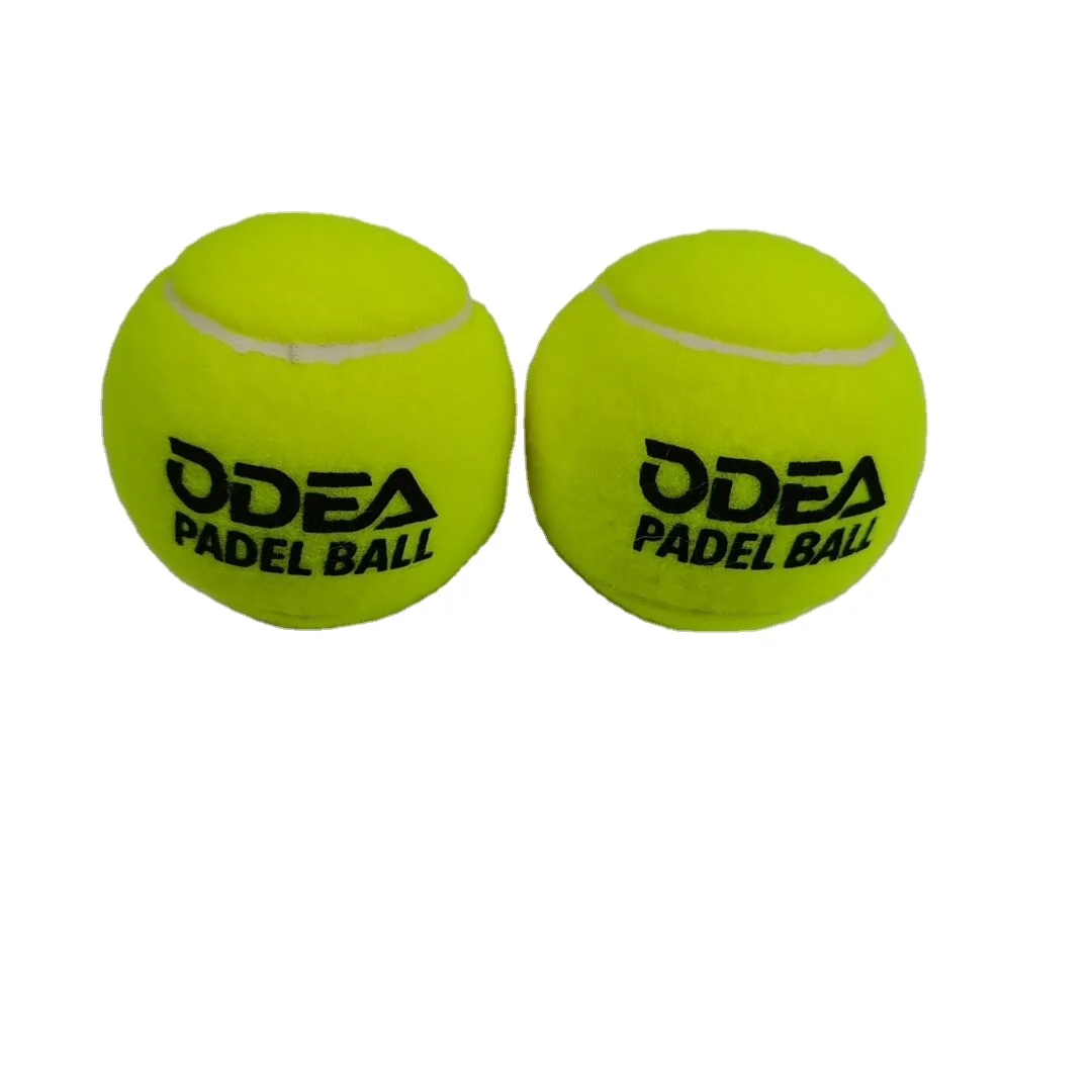  Yiwu huidong спортивные оптовая продажа Пелотас de padel новый высокий отскок желтый падел мяч с напечатанным логотипом 45% шерсть весло для