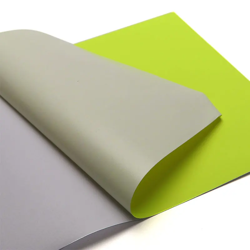 HH 076 Adhesive Stickers Glossy and Matte Surface Labels Laser Digital Printing Florescent Green Sticker Paper