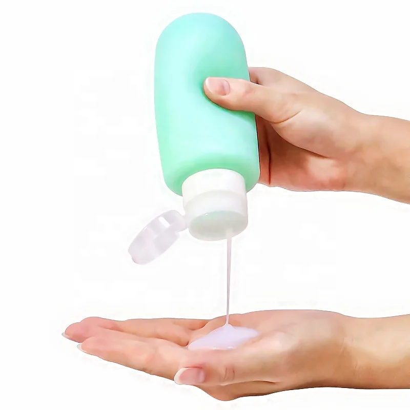 Eco friendly Silicone Products Reusable 200ml Soft Silicone Squeeze Travel Lotion Bottle Empty Large Size Shampoo Bottle Tube