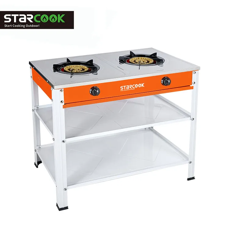 
Free stand single gas cooker table stainless steel gas cooktop 