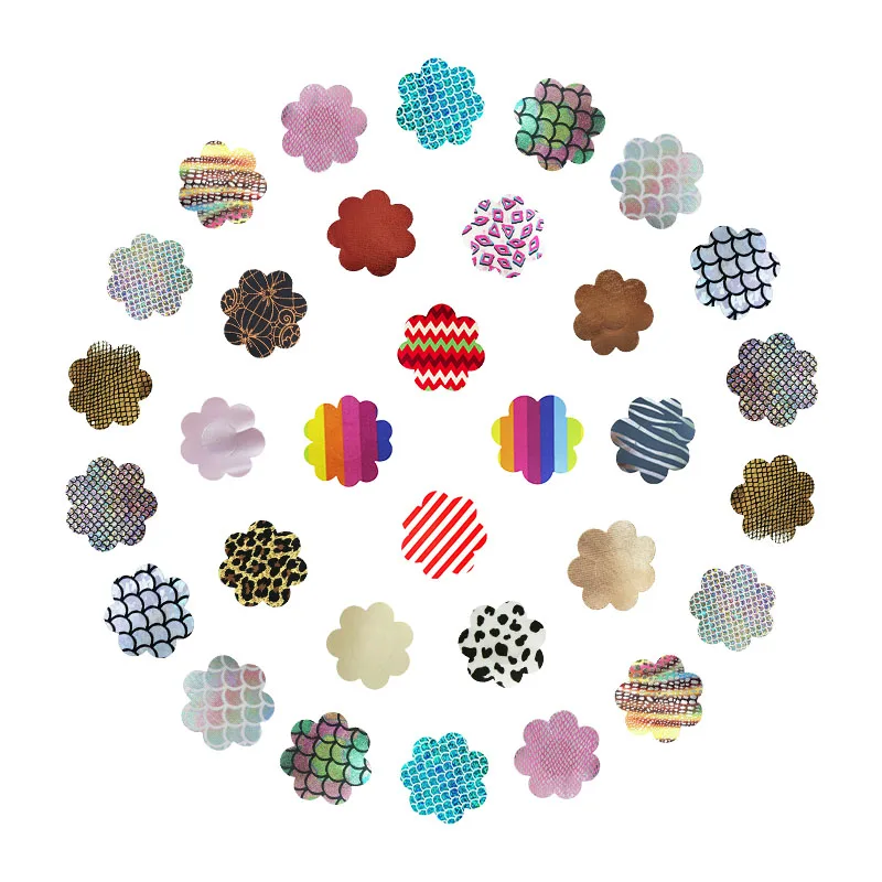 Women Disposable Nipple Cover Breast Pasties Petals Chest Pad Self Adhesive Non-woven Sticker