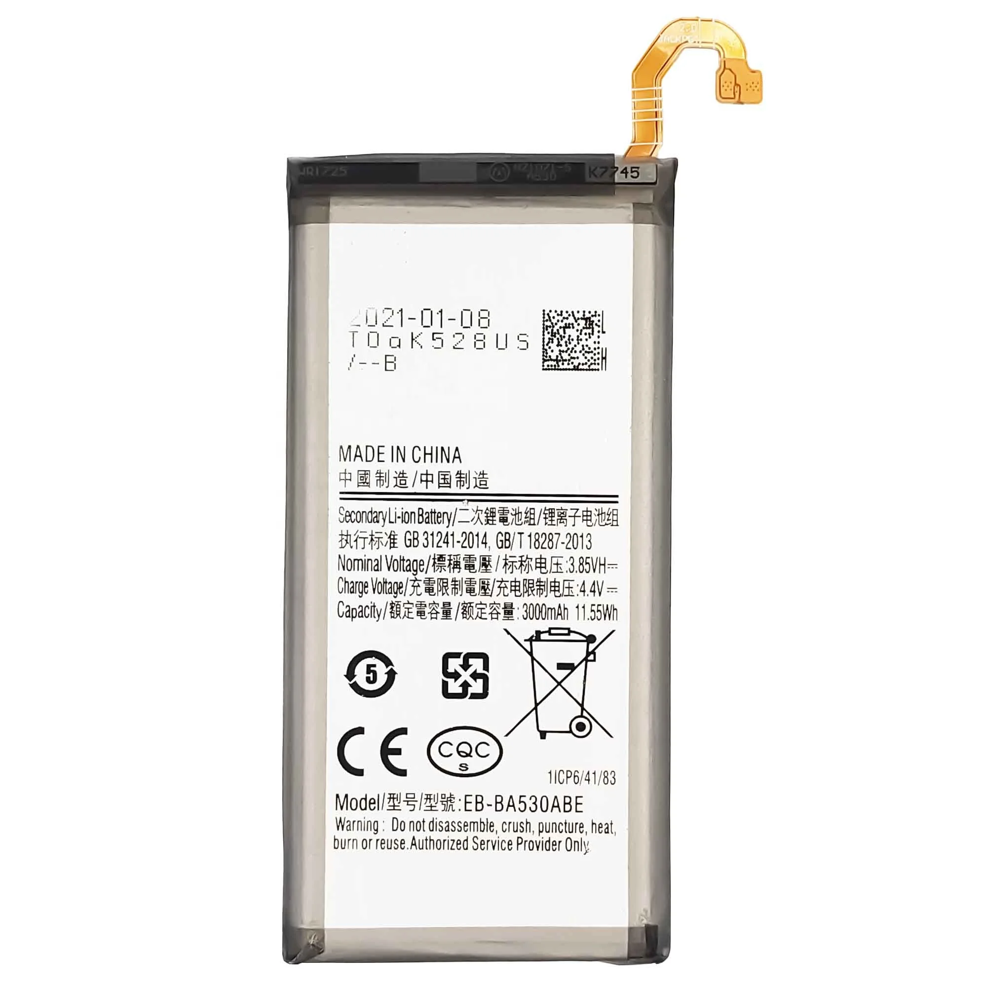 A530 A530F A530K A530L Mobile Phone Battery For Samsung A5 A8 2018 EB-BA530ABE