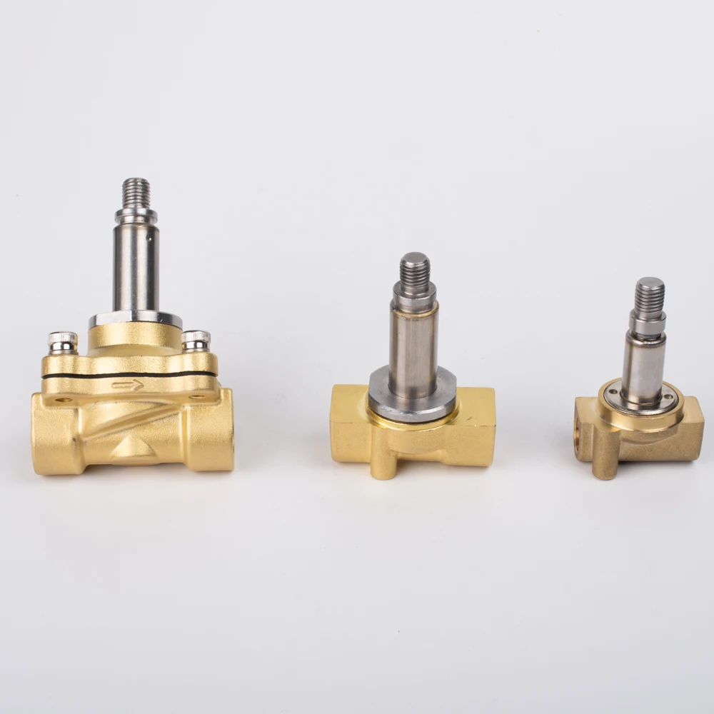 Новый продукт DC 12V 24V AC 220V 2W нормально закрытый латунный Электрический магнитный клапан двухходовой воздушный водяной электромагнитный для воды