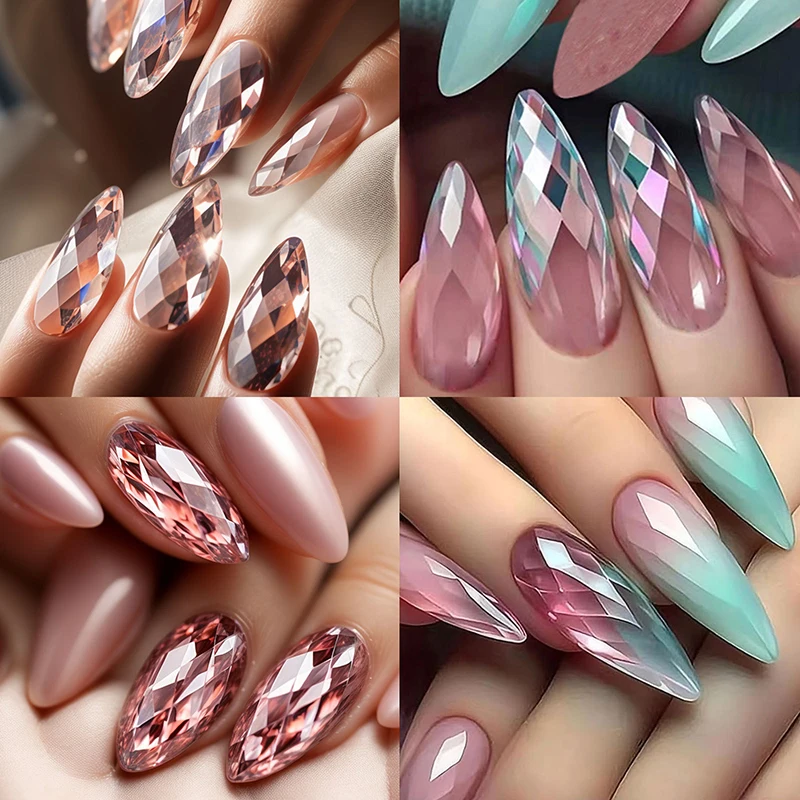 Fashionable Popular Glitter 140 pieces Nail Art Artificial Fingernails Fake Nails Nail Art Set