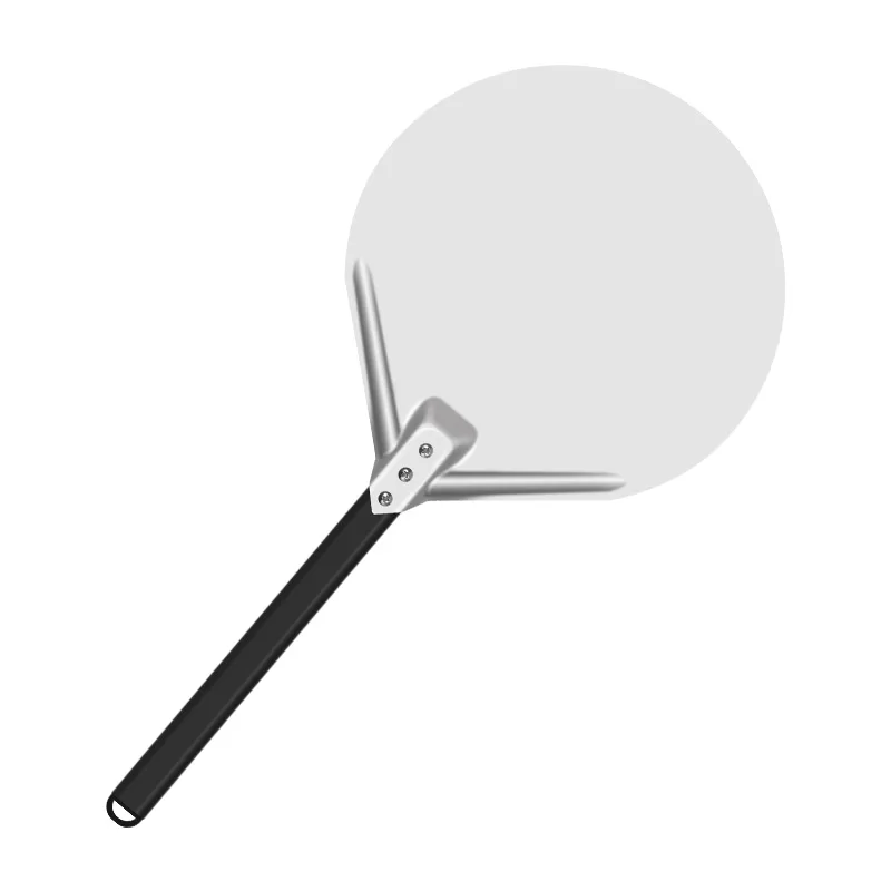 Aluminum Pizza Peel with  Handle 13 inch Blade 33cm pizza shovel customized metal tuning pizza peel paddle ali baba com