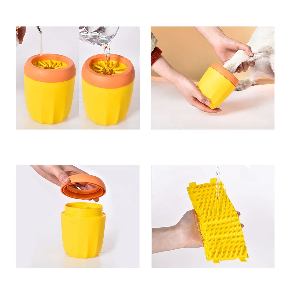 Pet Foot Cleaner Washer Removable Cleaning Tool Soft Touch Portable Pet Dog Paw Cleaner