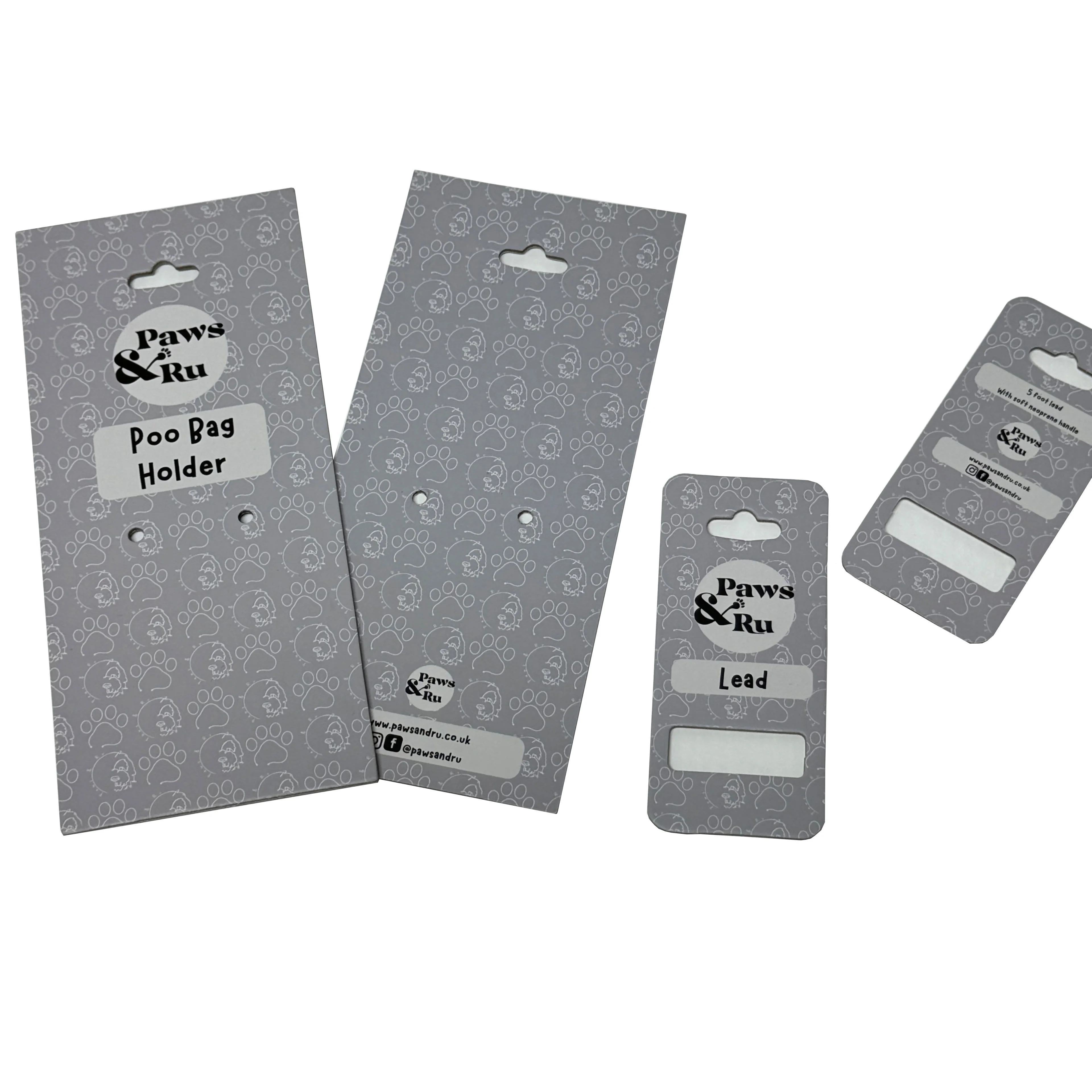 Thickness Cardboard Collar Packaging Card Holder Double Side Printing Packaging for Dog Leash