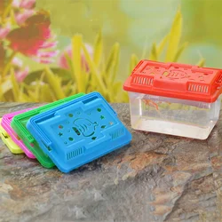 Wholesale Large Medium And Small Portable Plastic Fish Tank Transparent Turtle Tank Reptile Pet Feeding Transport Box Aquarium