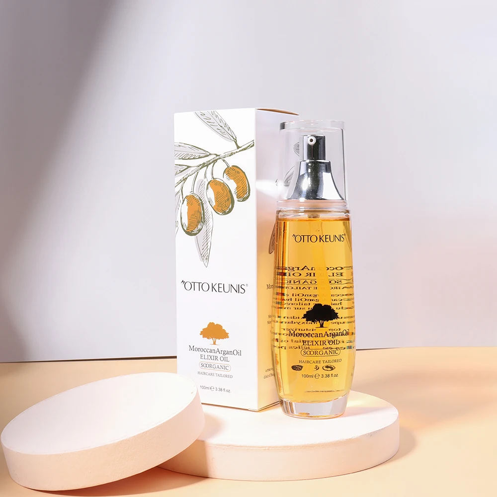 OEM Cosmetic Company Wholesale 100% Organic Morocco Argan Oil Hair Care Treatment Moroccan Hair Oil