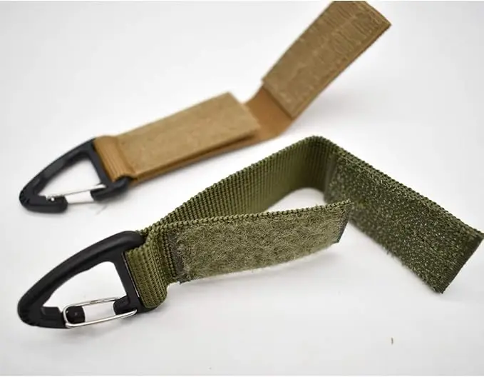 Molle Duty Belt Keeper Key Holder Keychain Tactical Gear Clip Triangle Backpack Waist Bag Fastener Hook Buckle