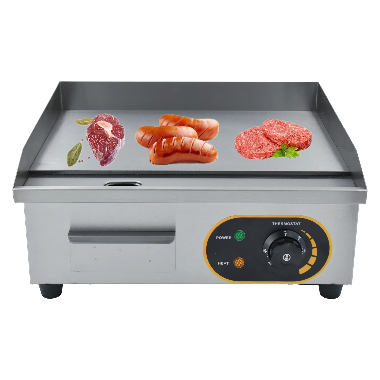 Commercial Electric Counter Top Stainless Steel Hamburger Grill Machine