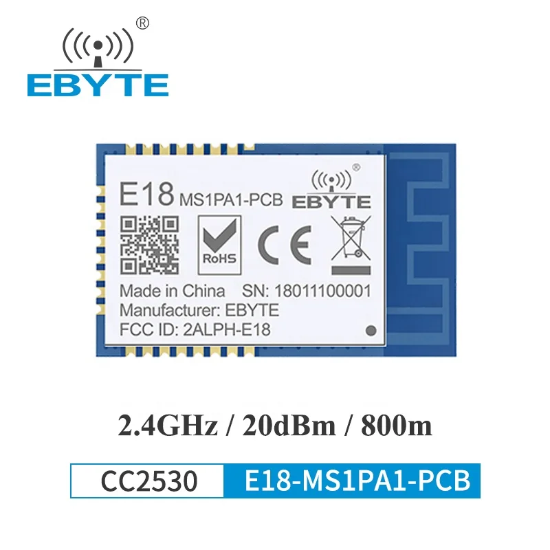  FCC/CE/RoHs E18-MS1PA1-PCB 2 4 GHz CC2530 Zigbee PA LNA беспроводной приемопередатчик RF