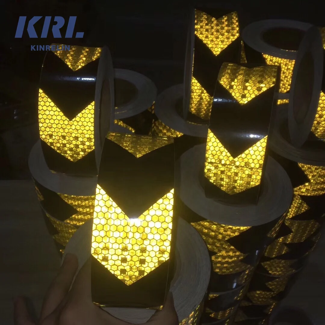 Colorful Fluorescent 5cm x 45.7m Truck Trailer Reflective Tape