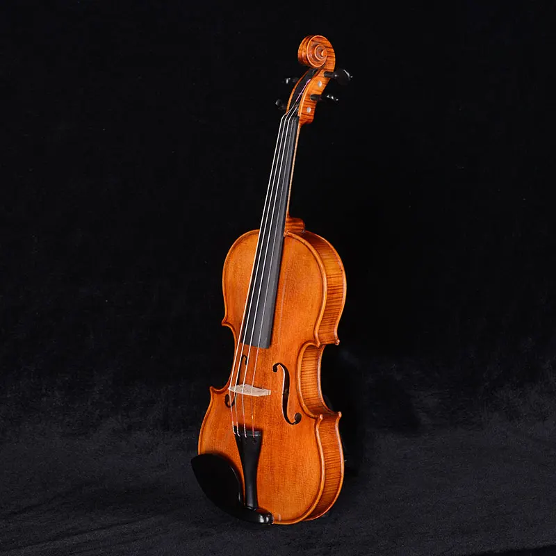 FLV4111-1 Handmade Chinese Stradivari Violin Advanced Classic Bass Violin For Sale Shoulder Rest Oil Varnish Violin