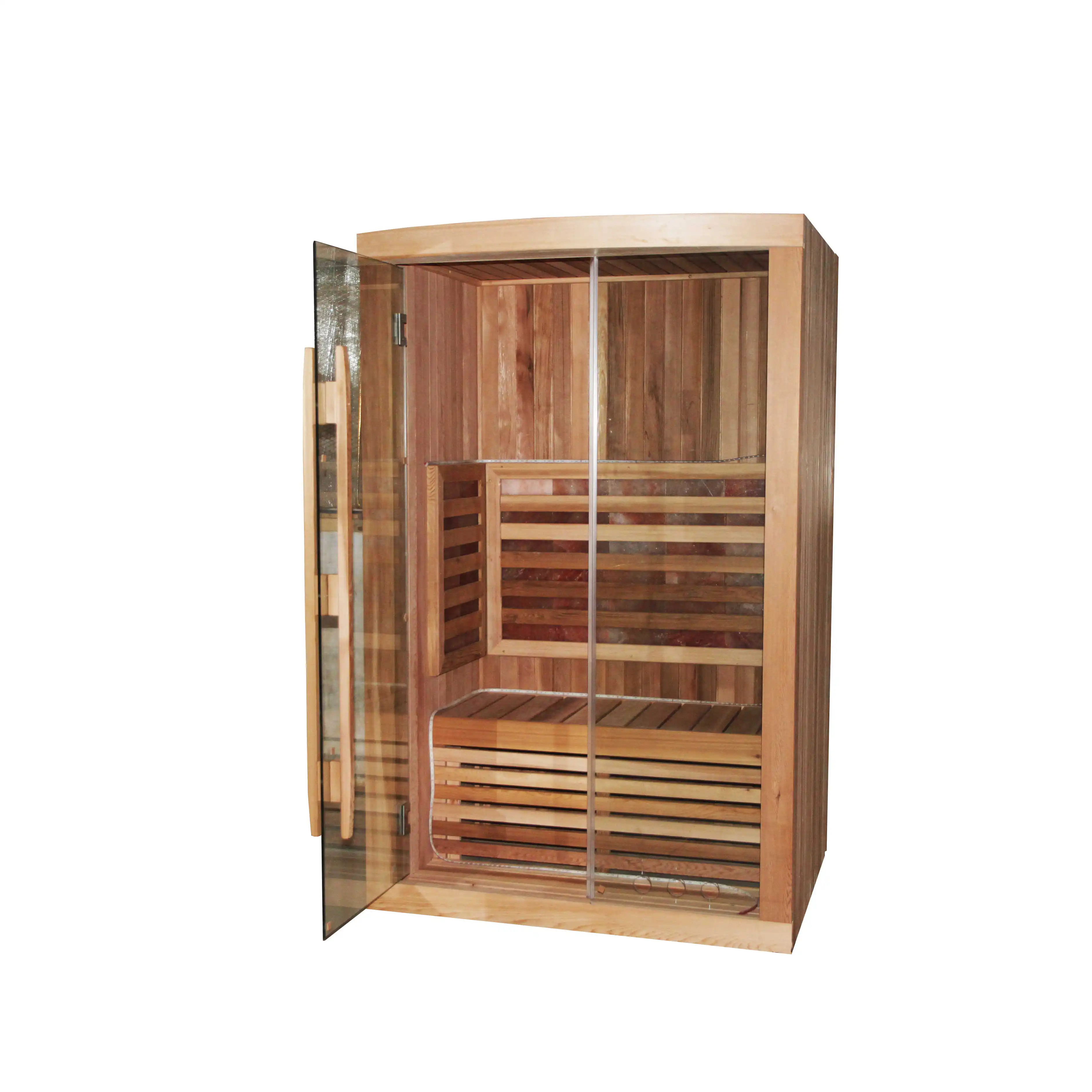 Factory Outlet Traditional 5-6 person Himalayan salt dry steam sauna