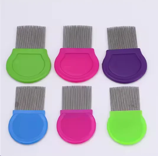 Factory Wholesale Pet Lice Comb Tick Removal Tool Stainless Steel Teeth for Dogs Cats Grooming
