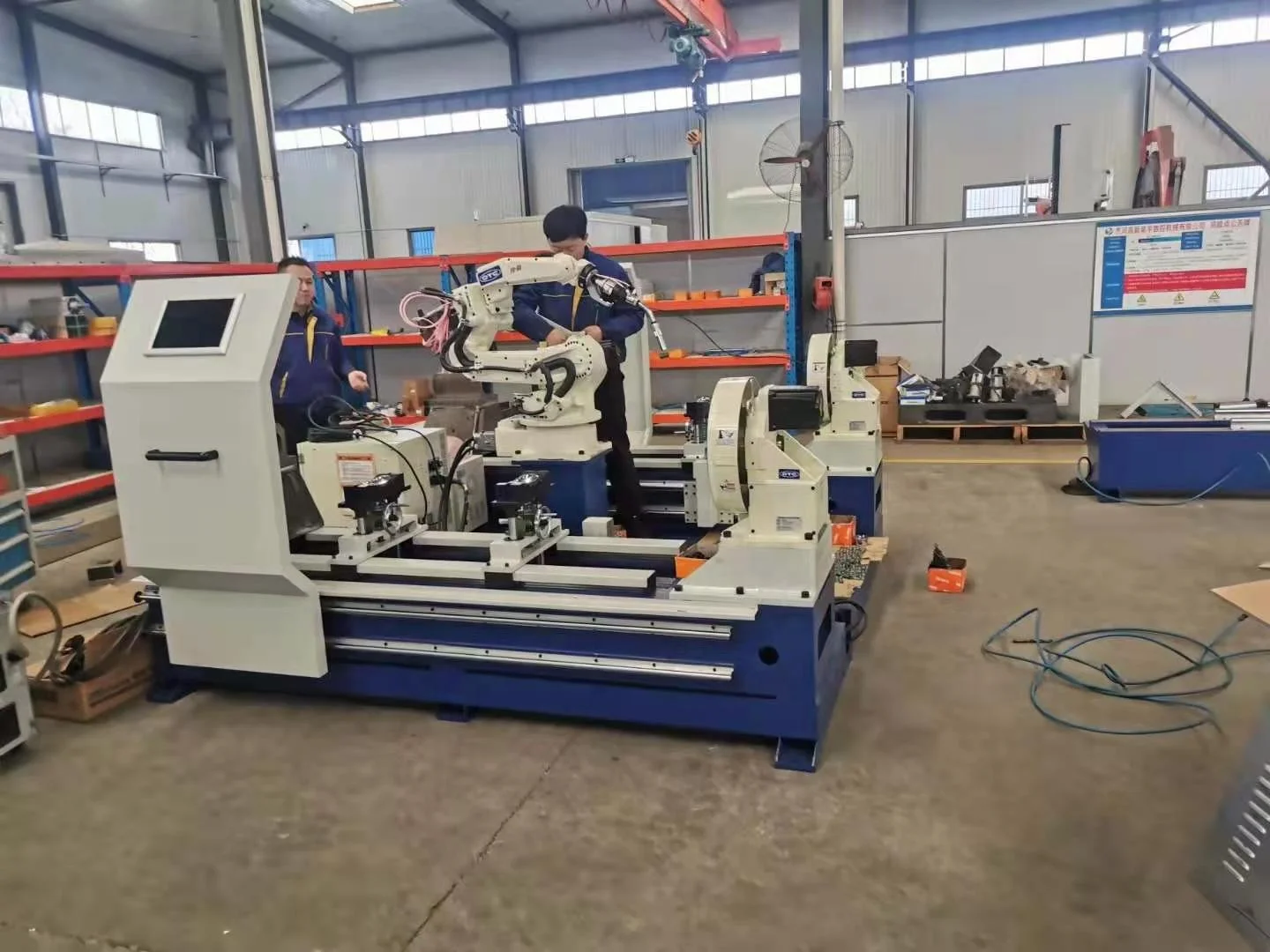 6 axis CNC Robot welding machine Positioning workbench Automatic Multi-joint industrial Welding Robot